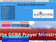 Tablet Screenshot of ggbaptist.com